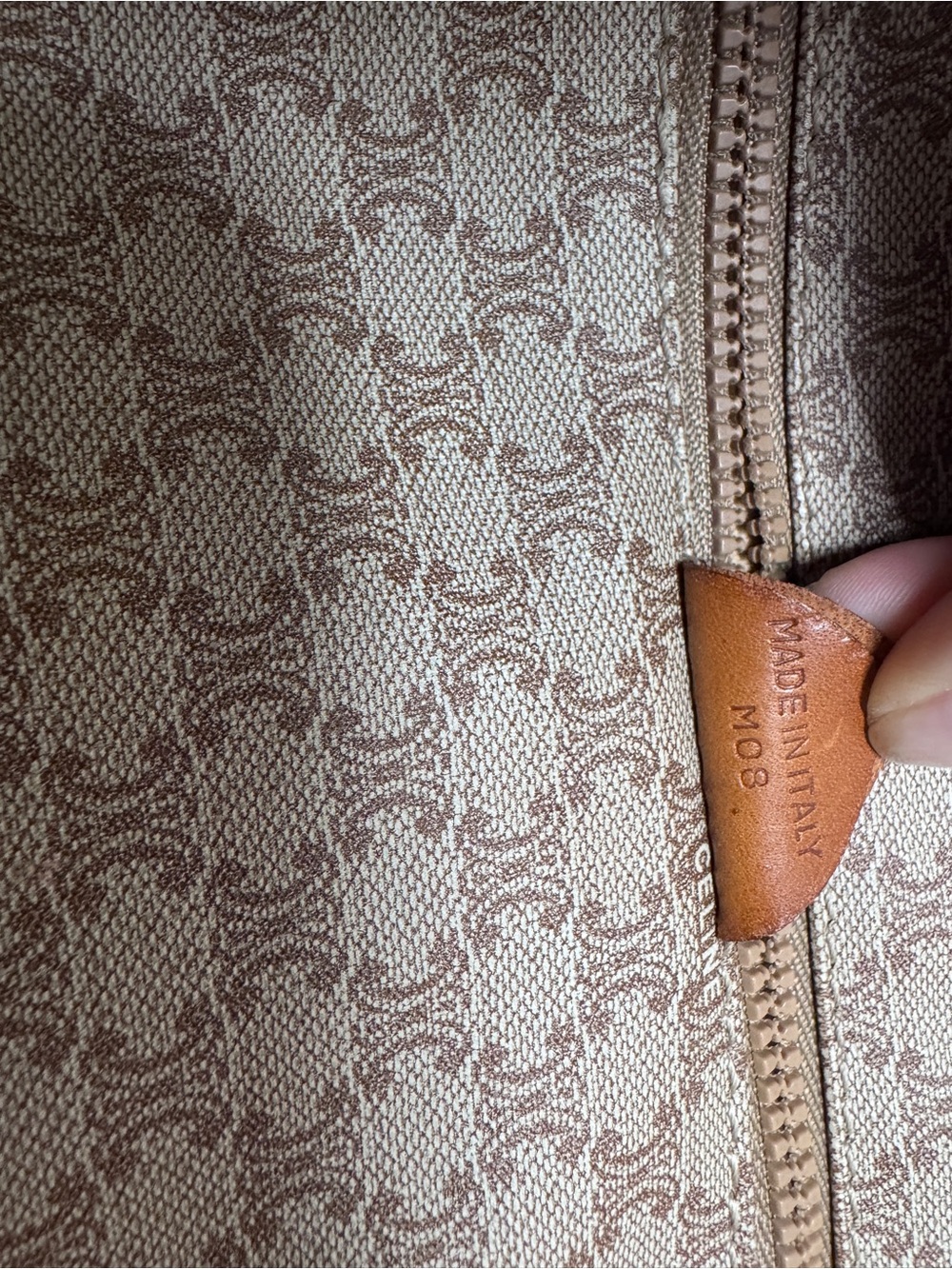 Vintage Celine Triomphe Brown Monogram Canvas Tote Bag - Picture 6 of 9